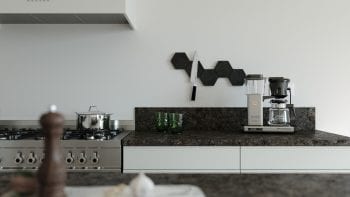 Magnetisk knivholder sort aske